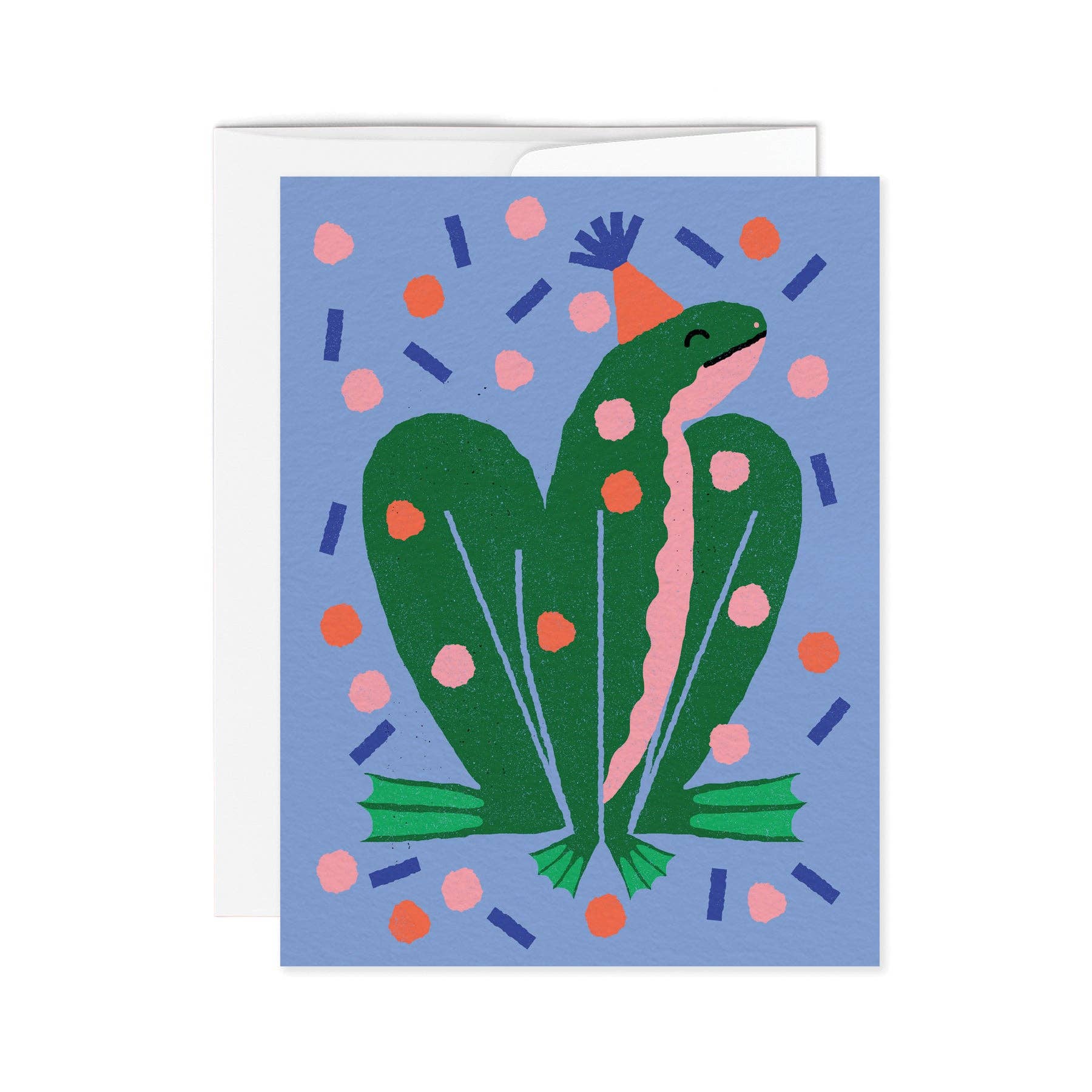 PARTY FROG  — Greeting Card