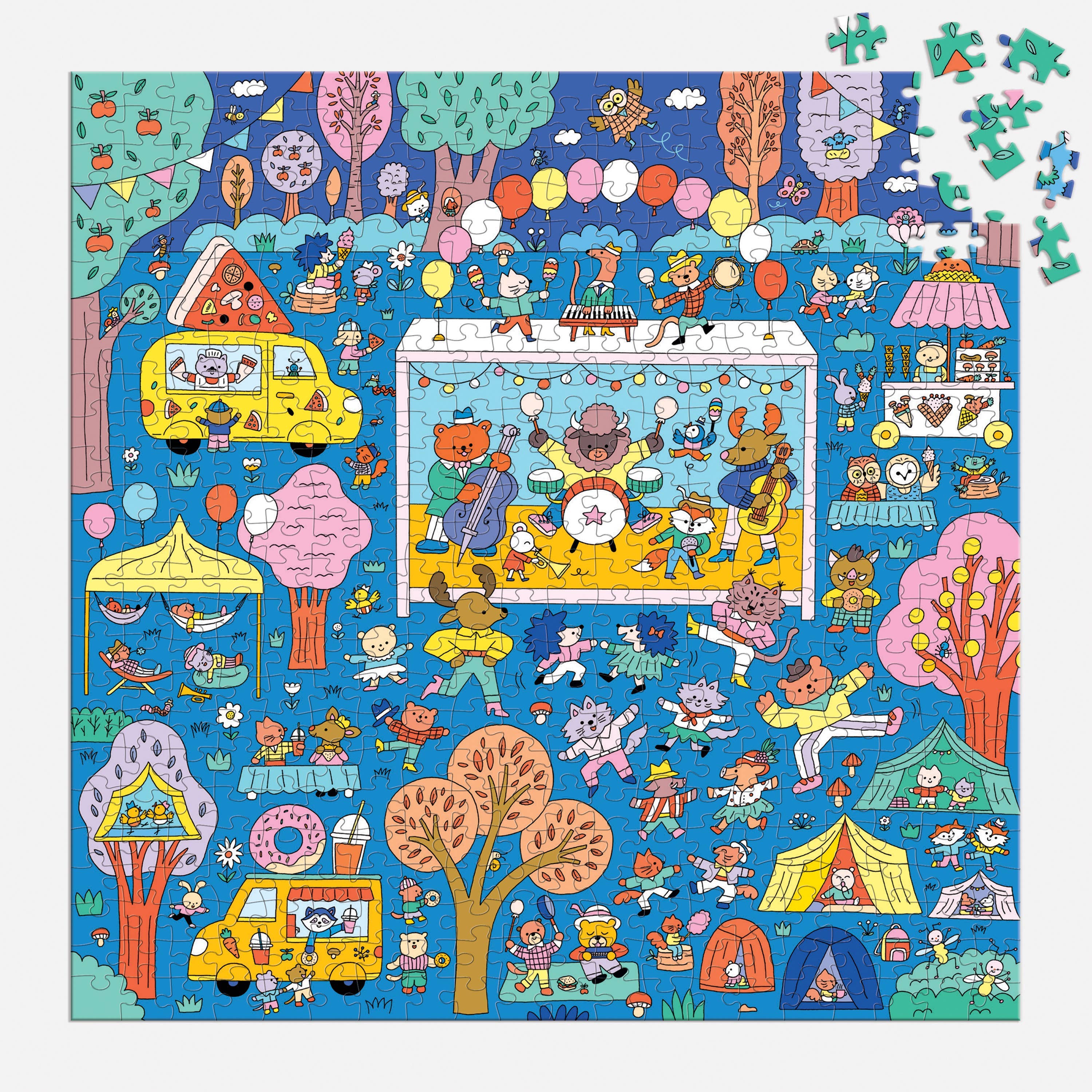 Music Festival 500 Piece Search and Find Family Puzzle