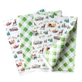 Double-Sided Mountain Cabin Gift Wrap Set