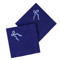 Navy Bow Paper Cocktail Napkins - Set of 20