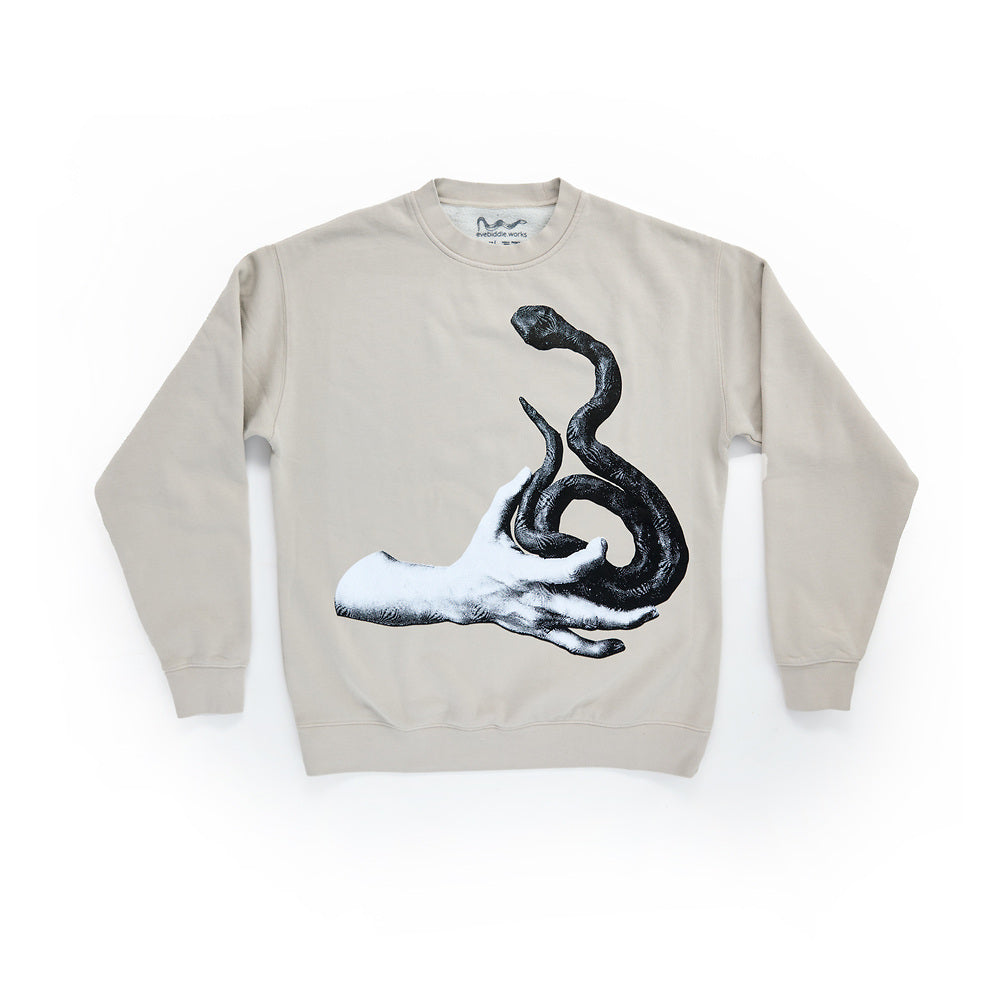 Snake Sweatshirt by Eve Biddle