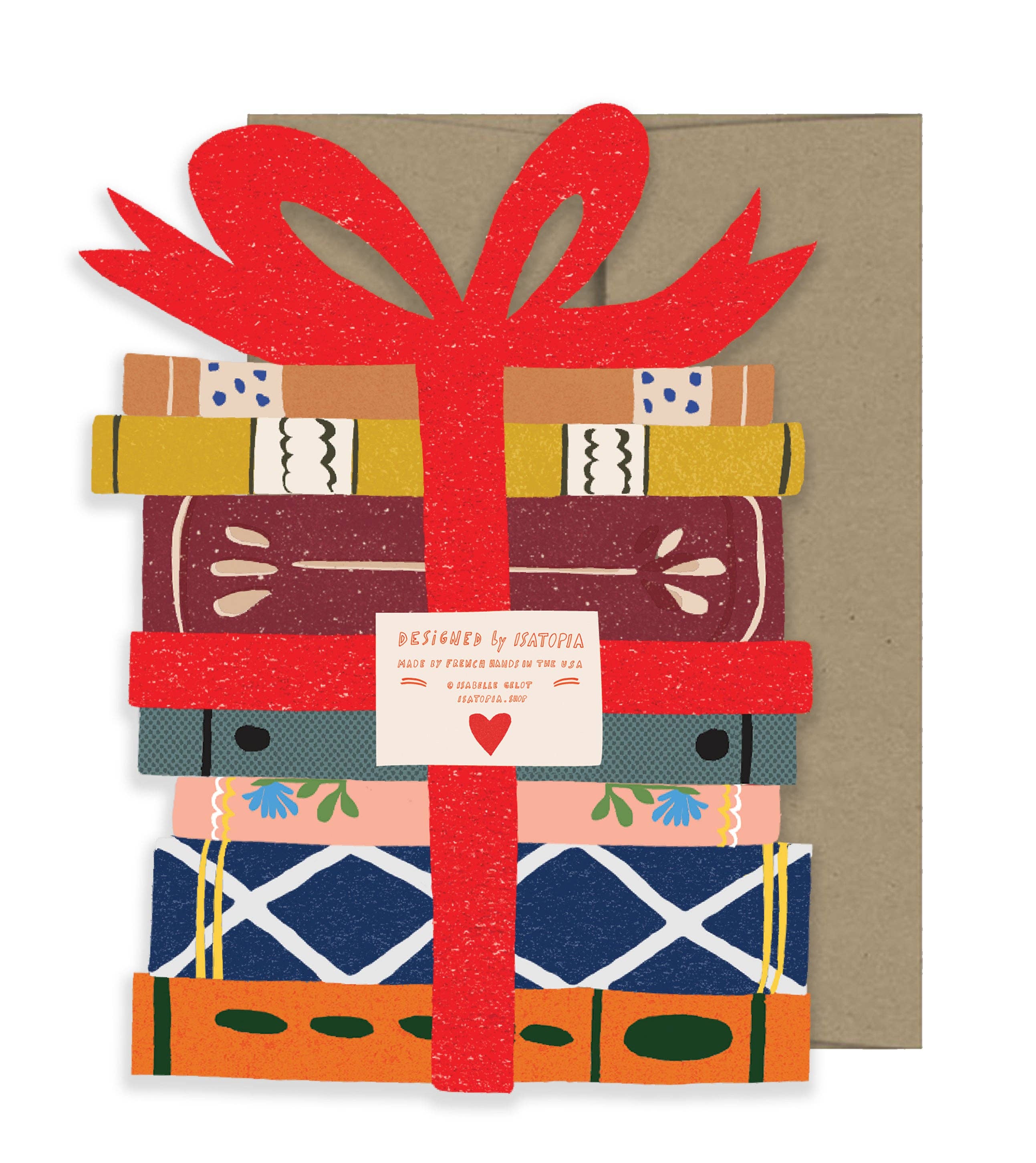 Die Cut Book Lovers Card