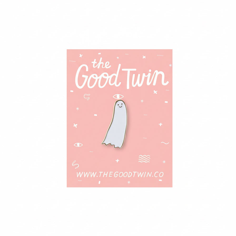 Happy Ghost Enamel Pin
