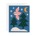 Holiday Owl Greeting Card