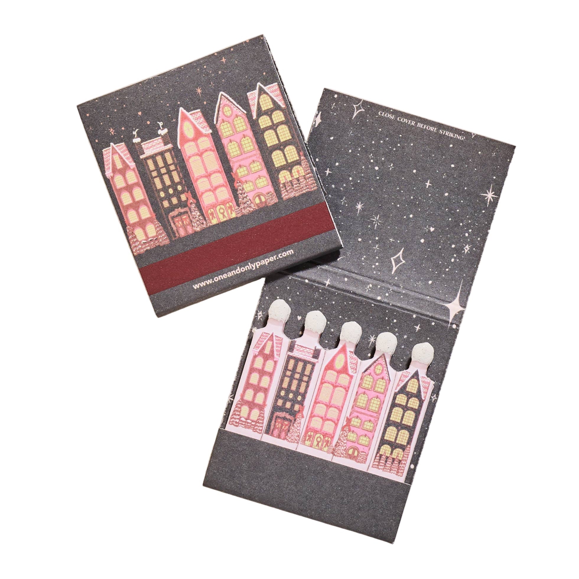 Wintry Village Matchbook