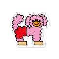 Pink Pup with Red Pants Sticker