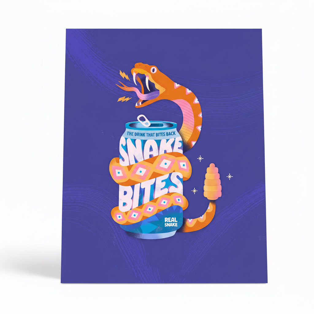 Snake Bite Art Print