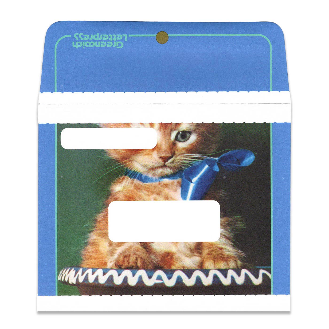 Blue Trapper Keeper Inspired Envelope and Card