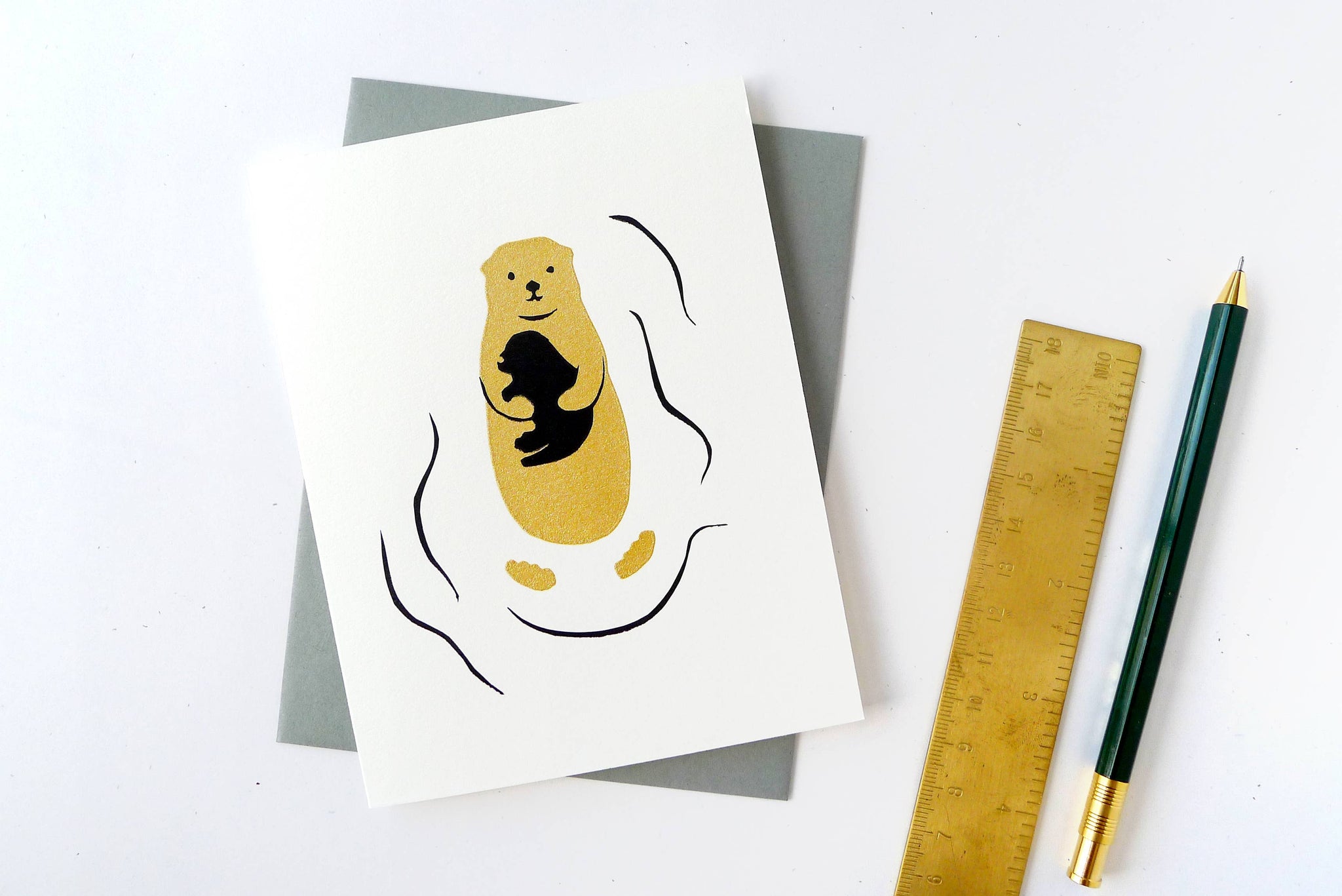 Otter Baby Card