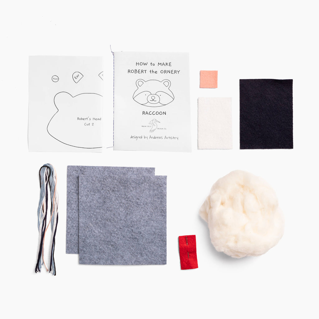 Robert the Ornery Raccoon - DIY Craft Kit