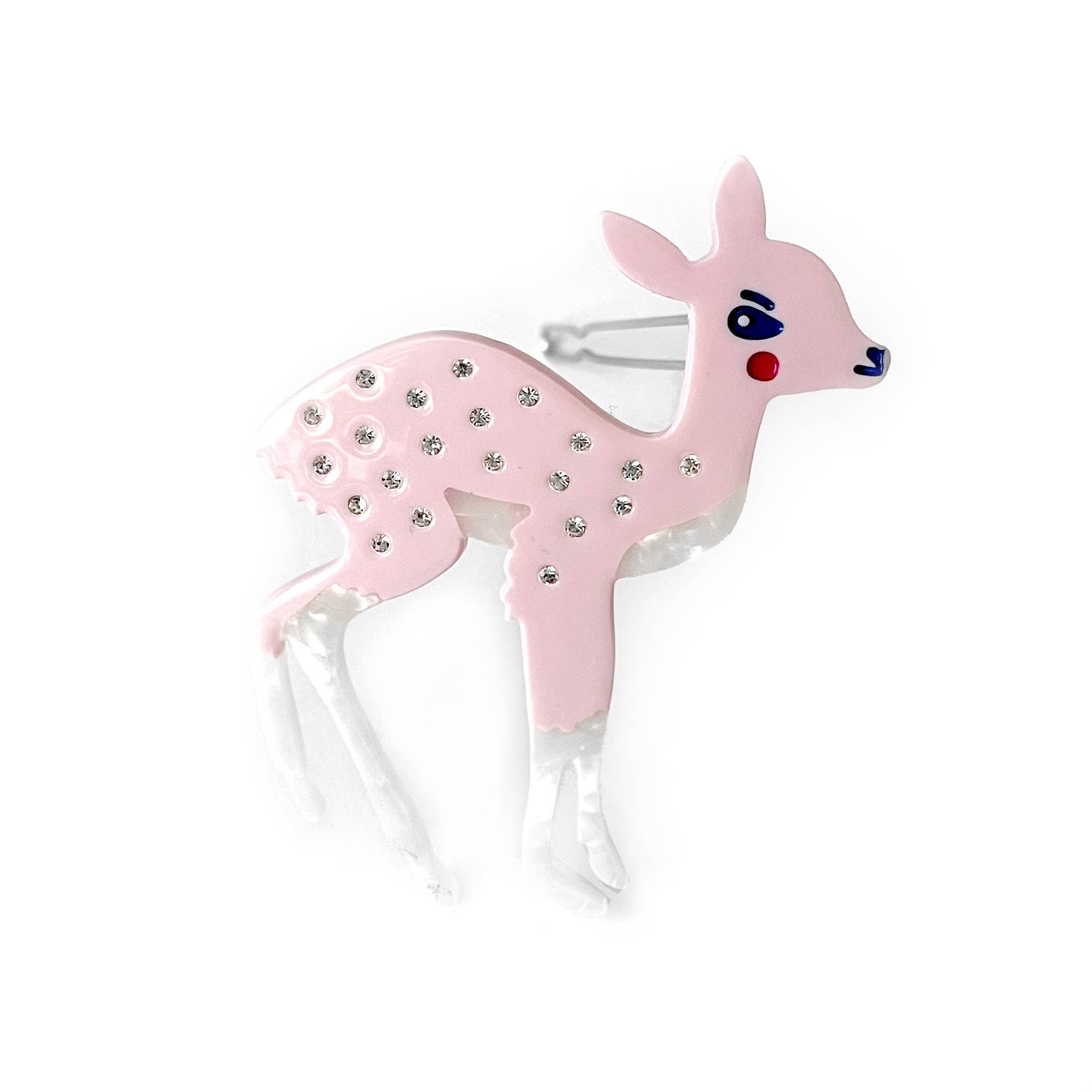 Deer Hair Clip - Pink