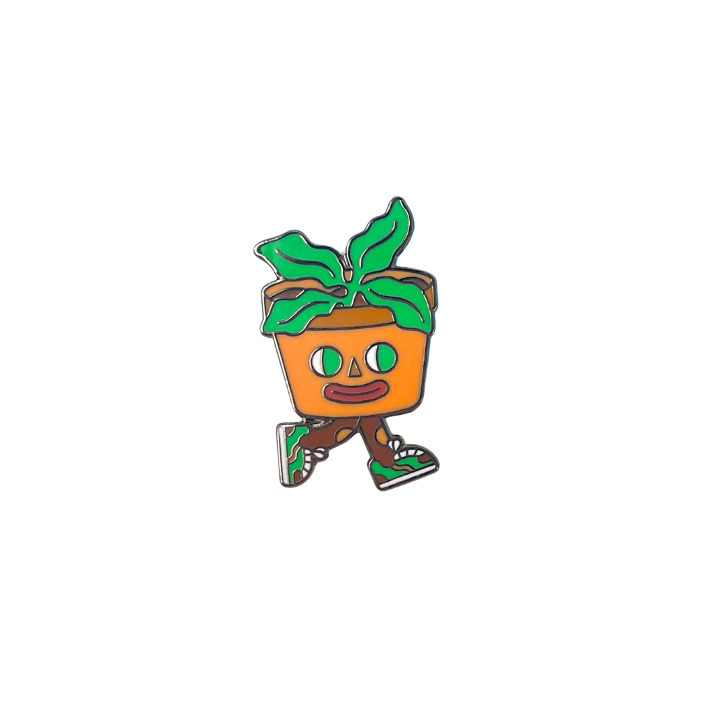 Potted Plant Enamel Pin