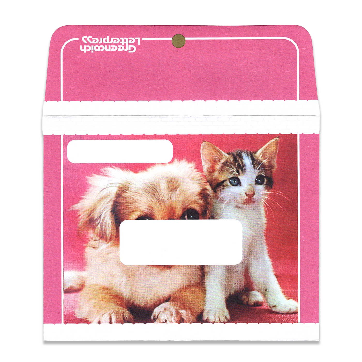 Pink Trapper Keeper Inspired Envelope and Card