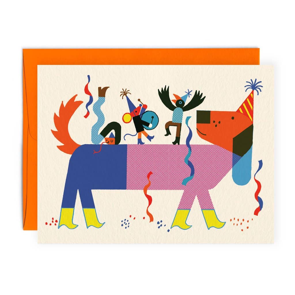 Dog Party Greeting Card