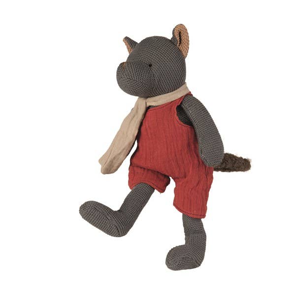 Stuffed Wolf Rattle