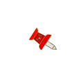 Thumbtack Enamel Pin