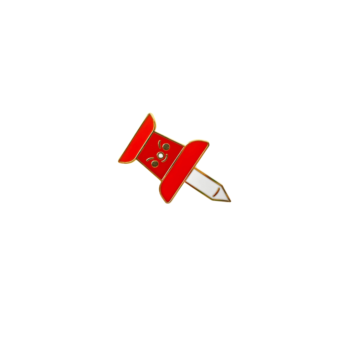 Thumbtack Enamel Pin
