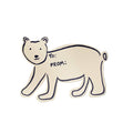 Polar Bear Gift Label Sticker