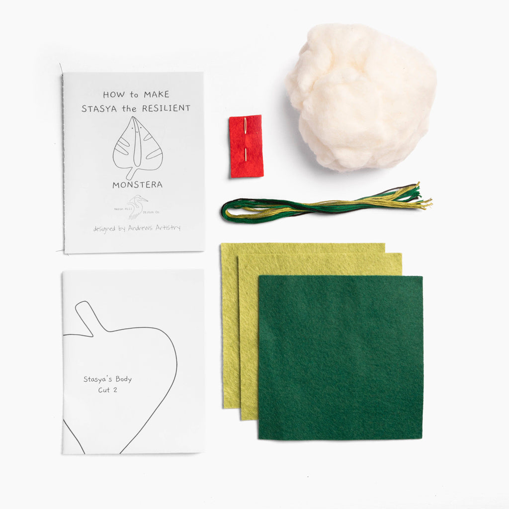 Stasya the Resilient Monstera - DIY Craft Kit