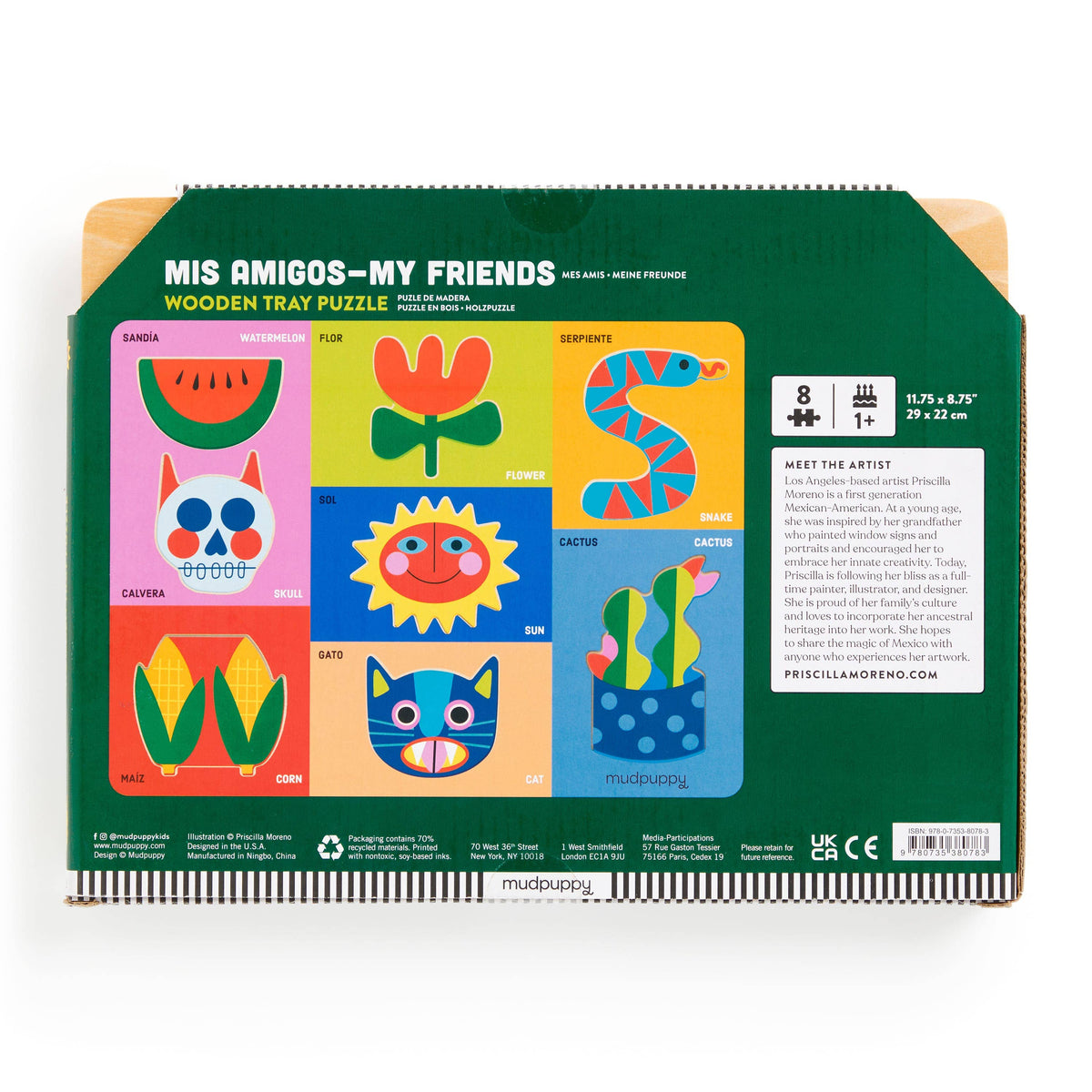 Mis Amigos-My Friends Wooden Tray Puzzle