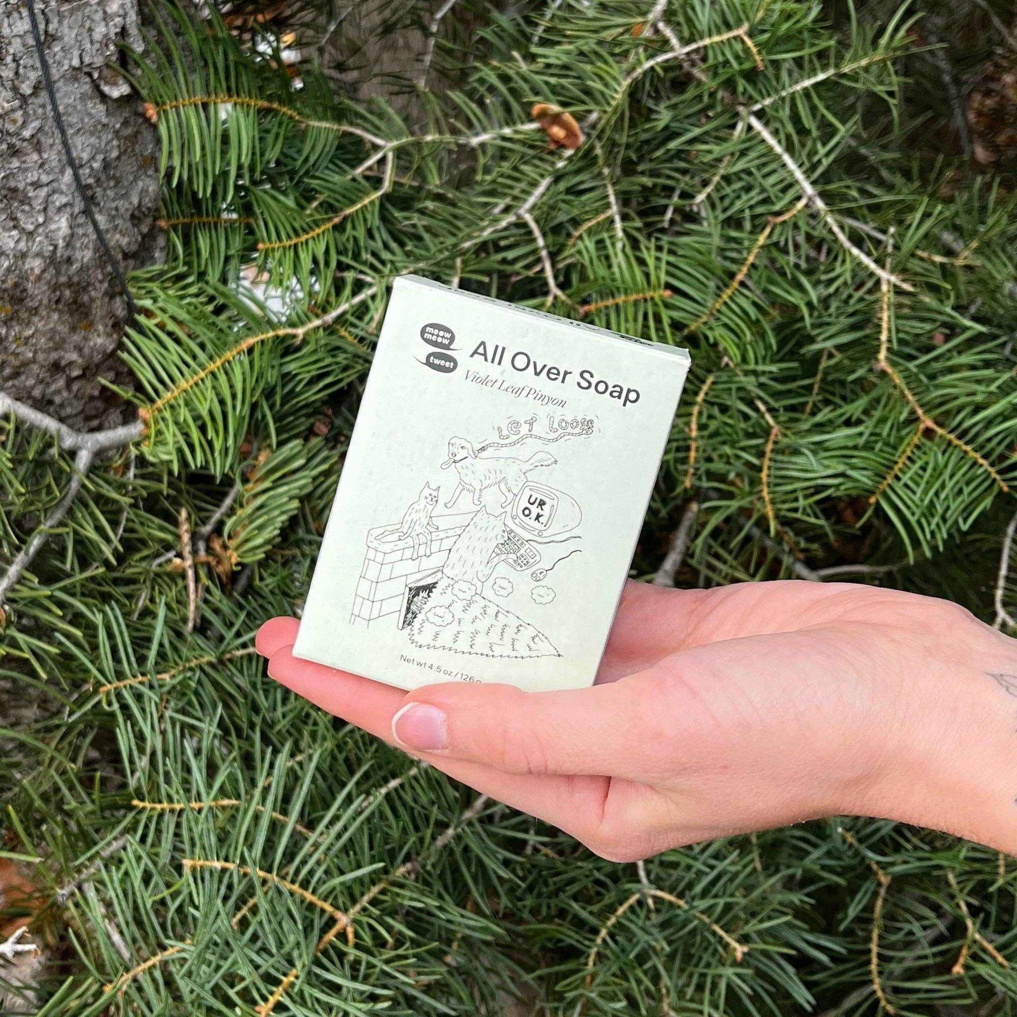 Violet Leaf Piñyon Body Soap