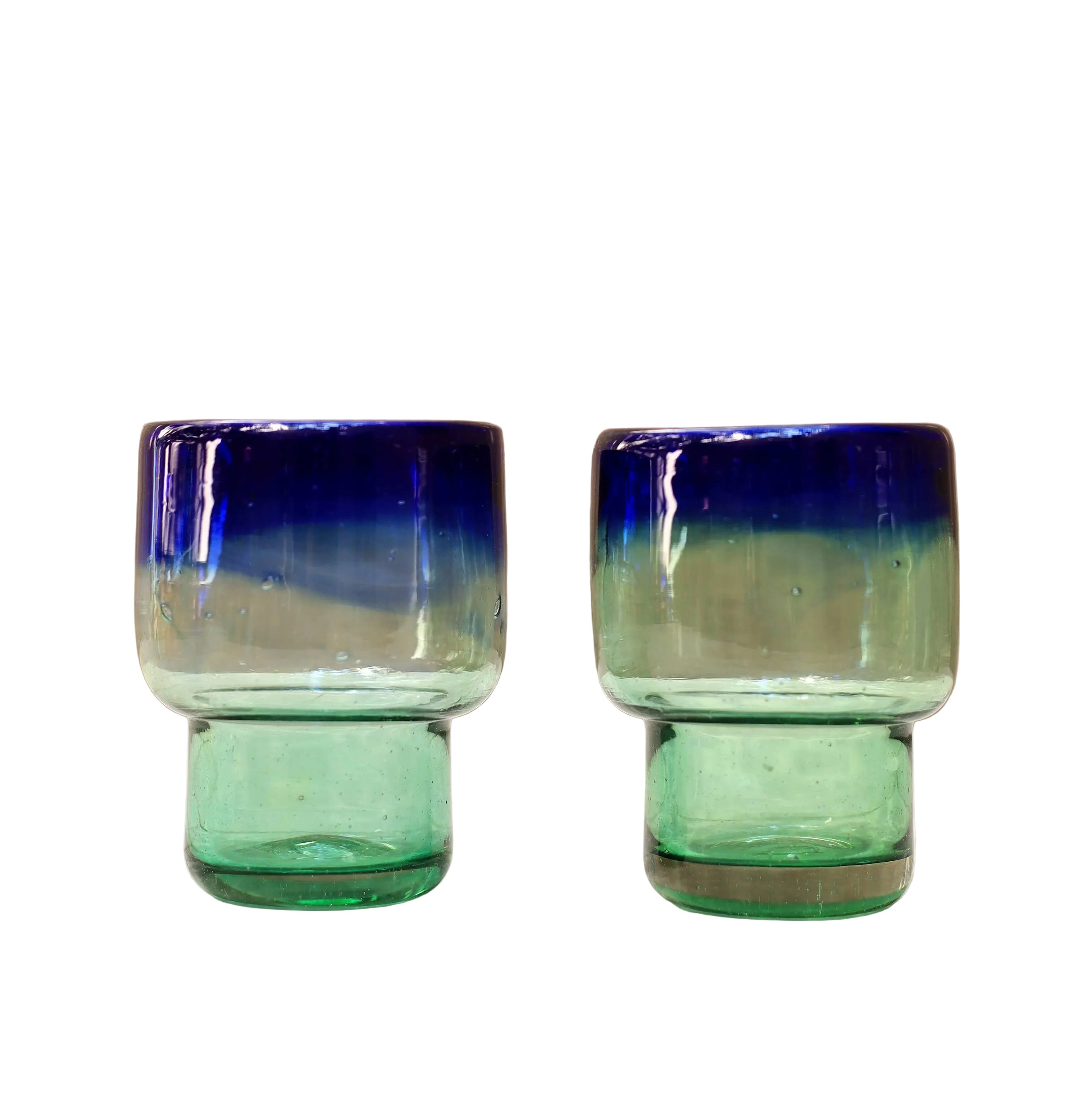 Stacking Glass Tumbler in Surf 