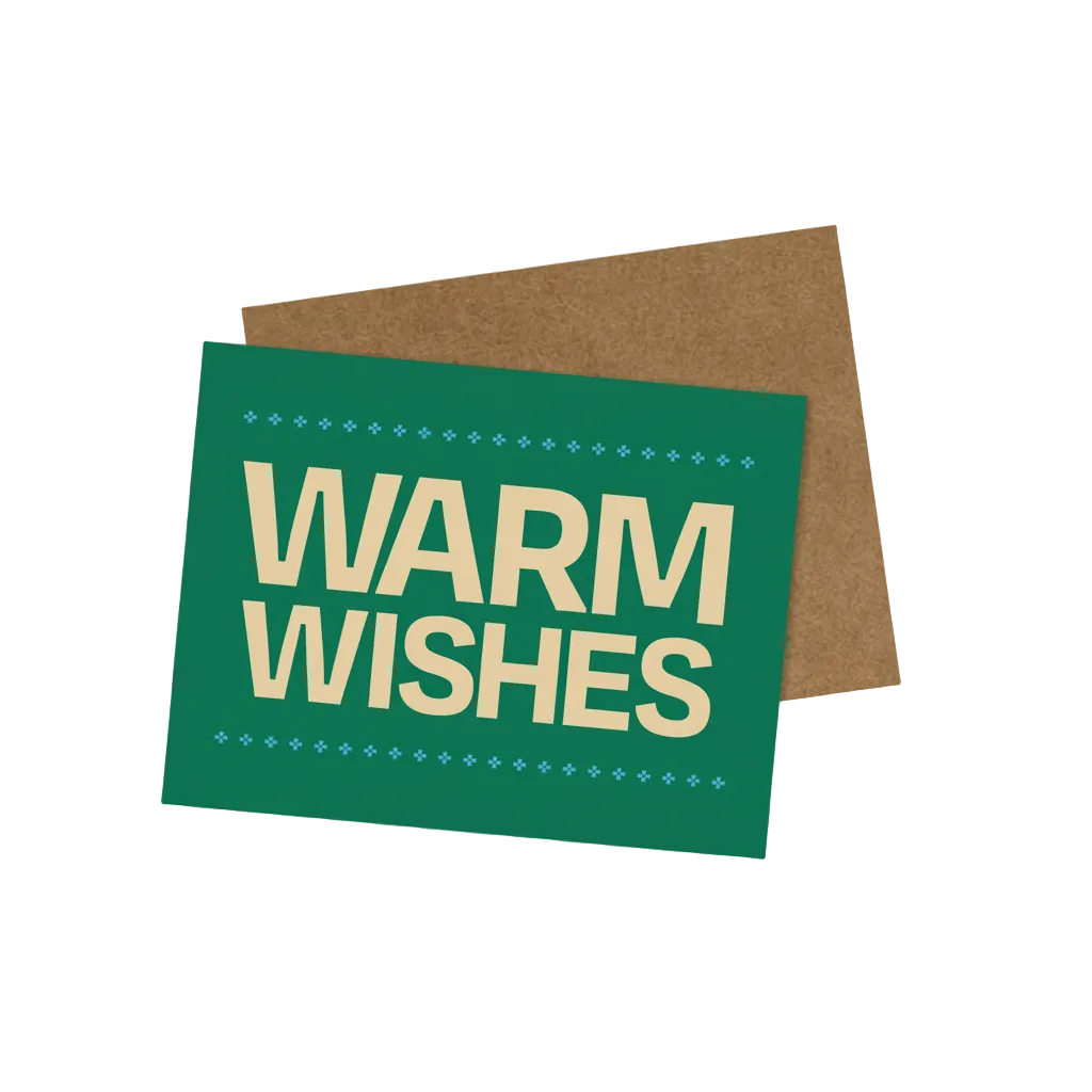 Warm wishes greeting card