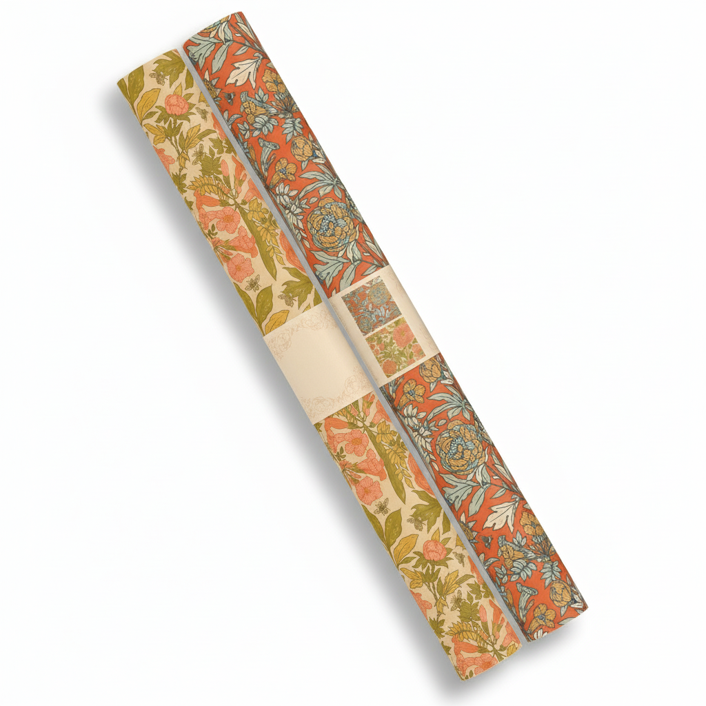 Double Sided Peonies Gift Wrap
