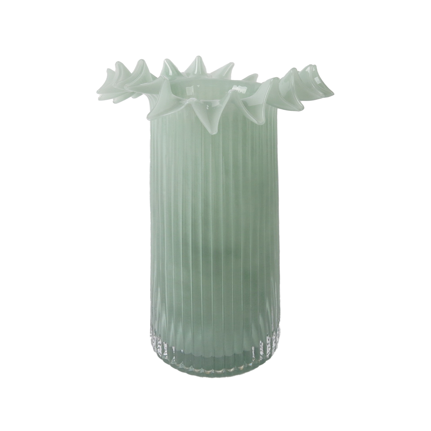 Matcha Ruffled Vase