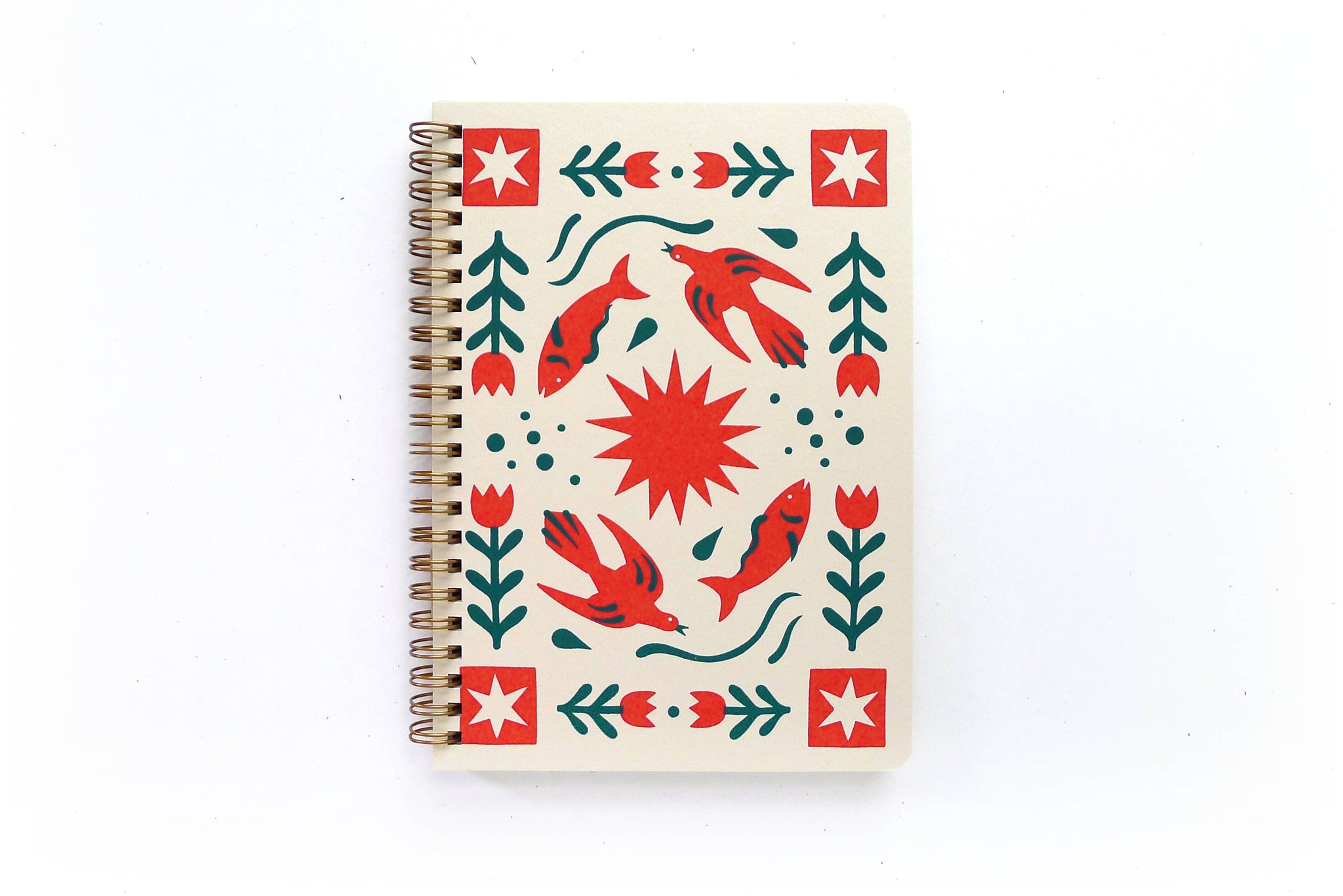 Middle Dune – Folk Flower Coil Notebook