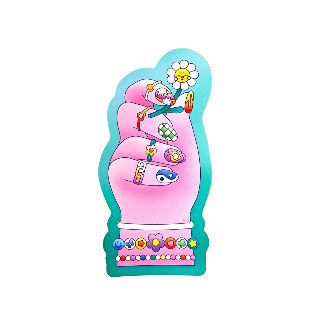 Funky Hand Sticker