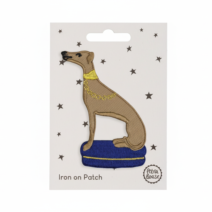 Whippet Iron on Patch