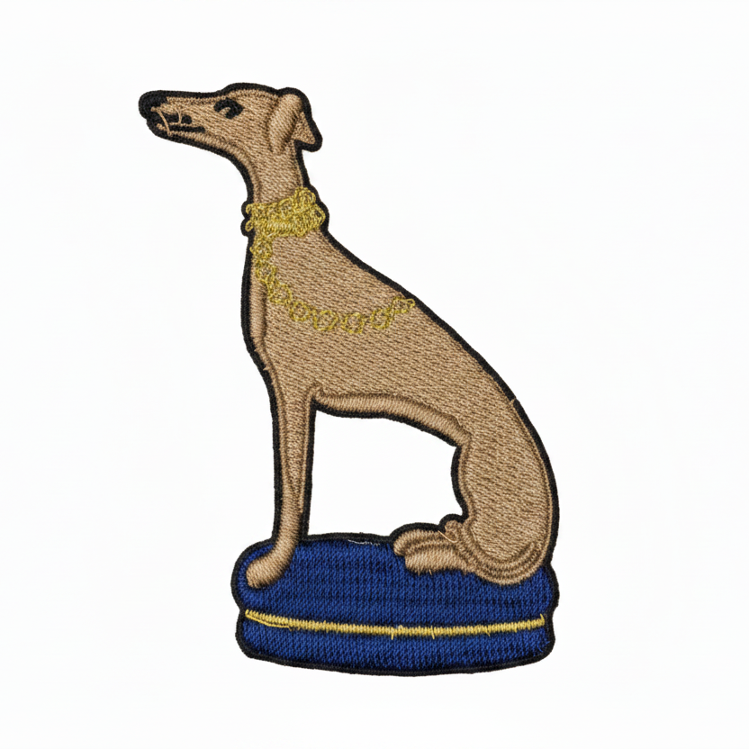 Greyhound Iron on Patch