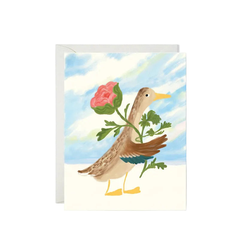 Duck Spring Greetings Card