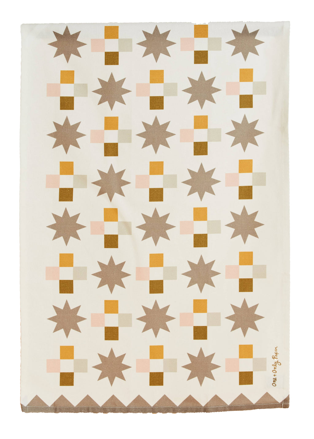 Quilt Block Cotton Tea Towel