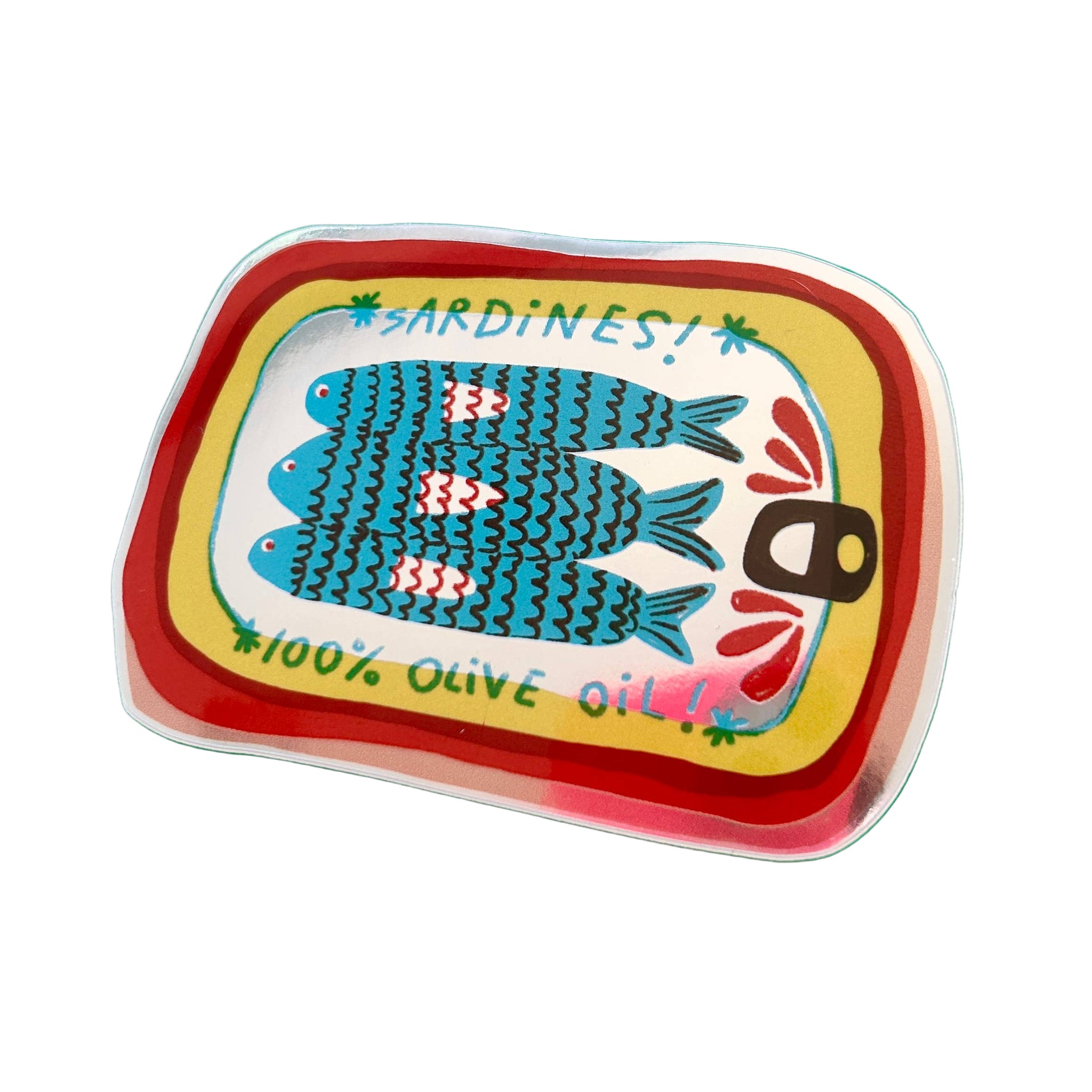 Sardine Mirror Sticker Tinned Fish