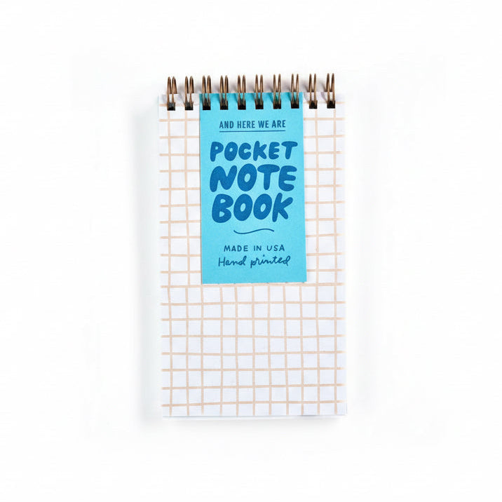 Spiral Pocket Size Notebook - Checks