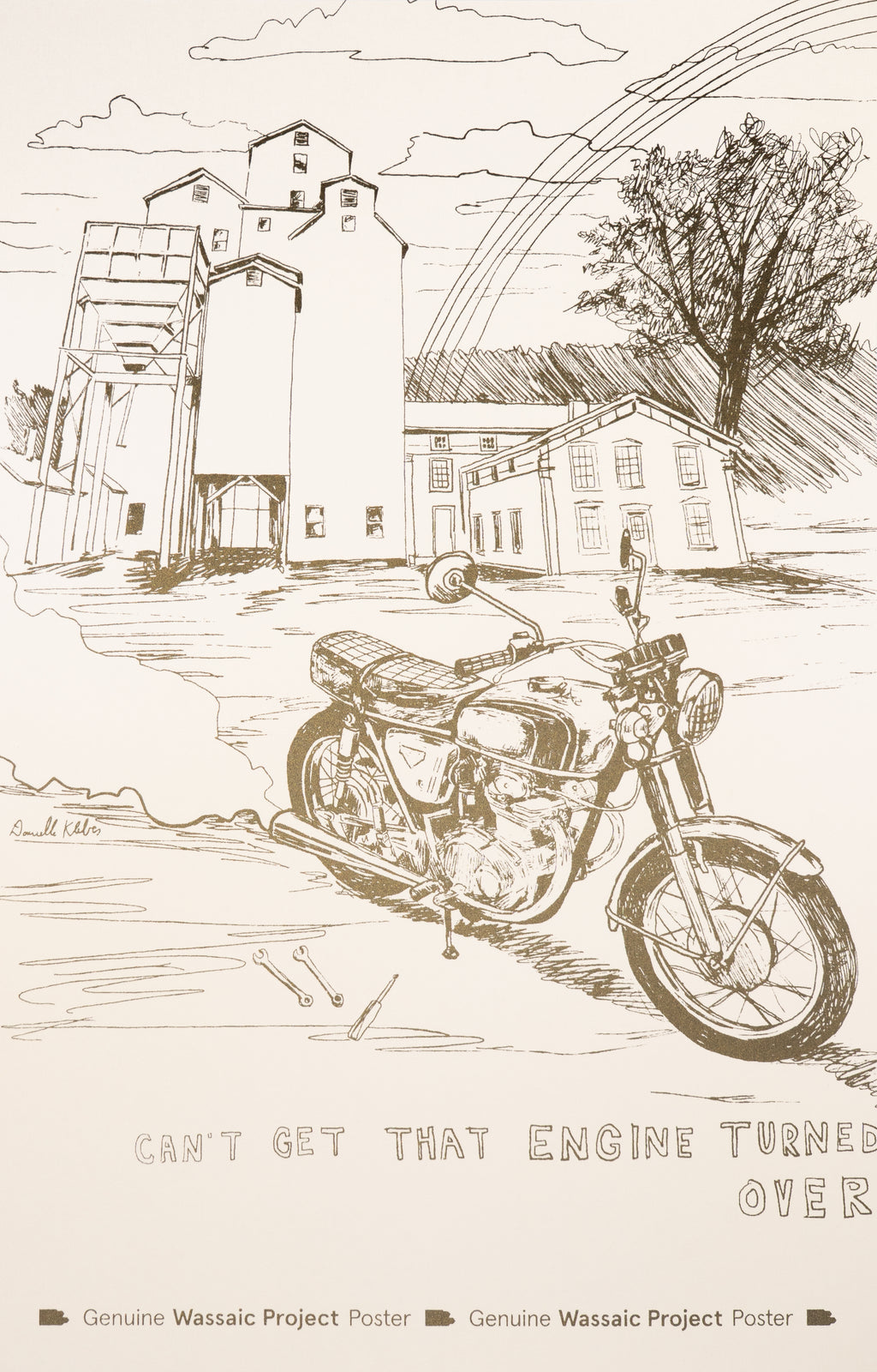 Danielle Klebes, Wassaic Motorcycle and Paint Club Poster (2026)