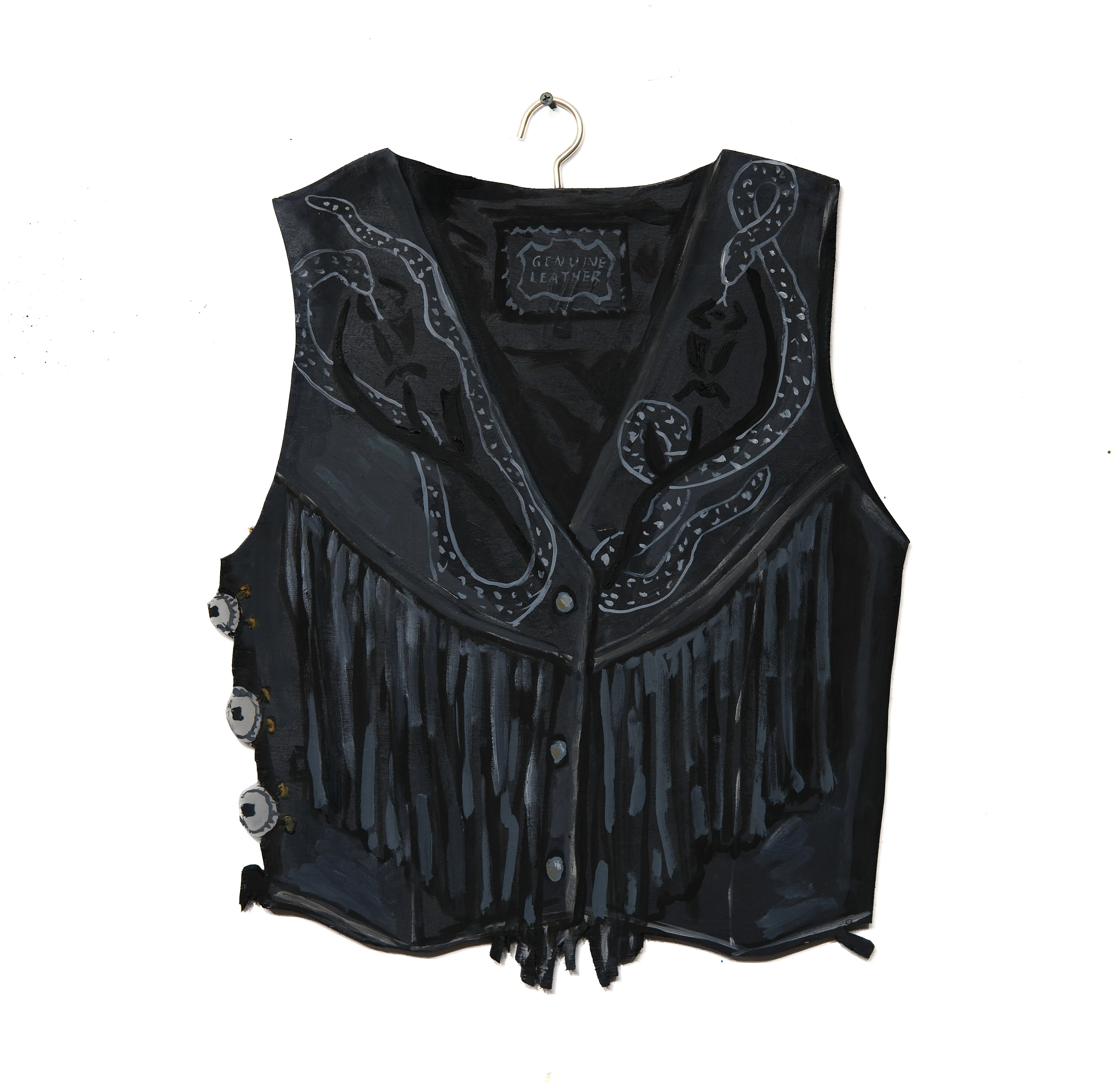 Danielle Klebes, Eve Biddle’s Leather Snake Vest 1 (2026)