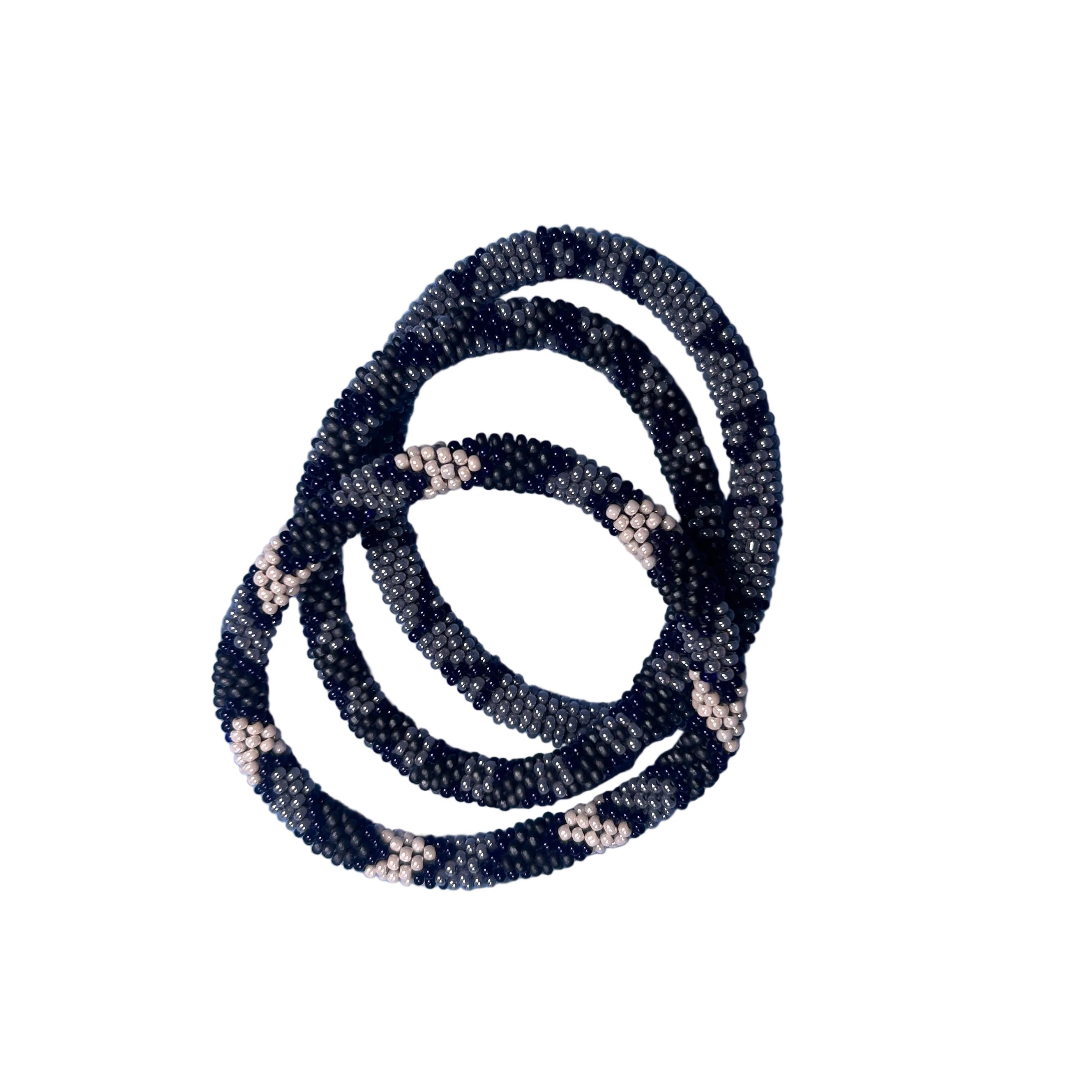 Set of 3 Roll-On Beaded Bracelets