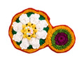 Hand Crocheted Abstractions - White Flower