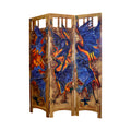 Jessica Hargreaves, Fighting Cranes folding screen (2024)
