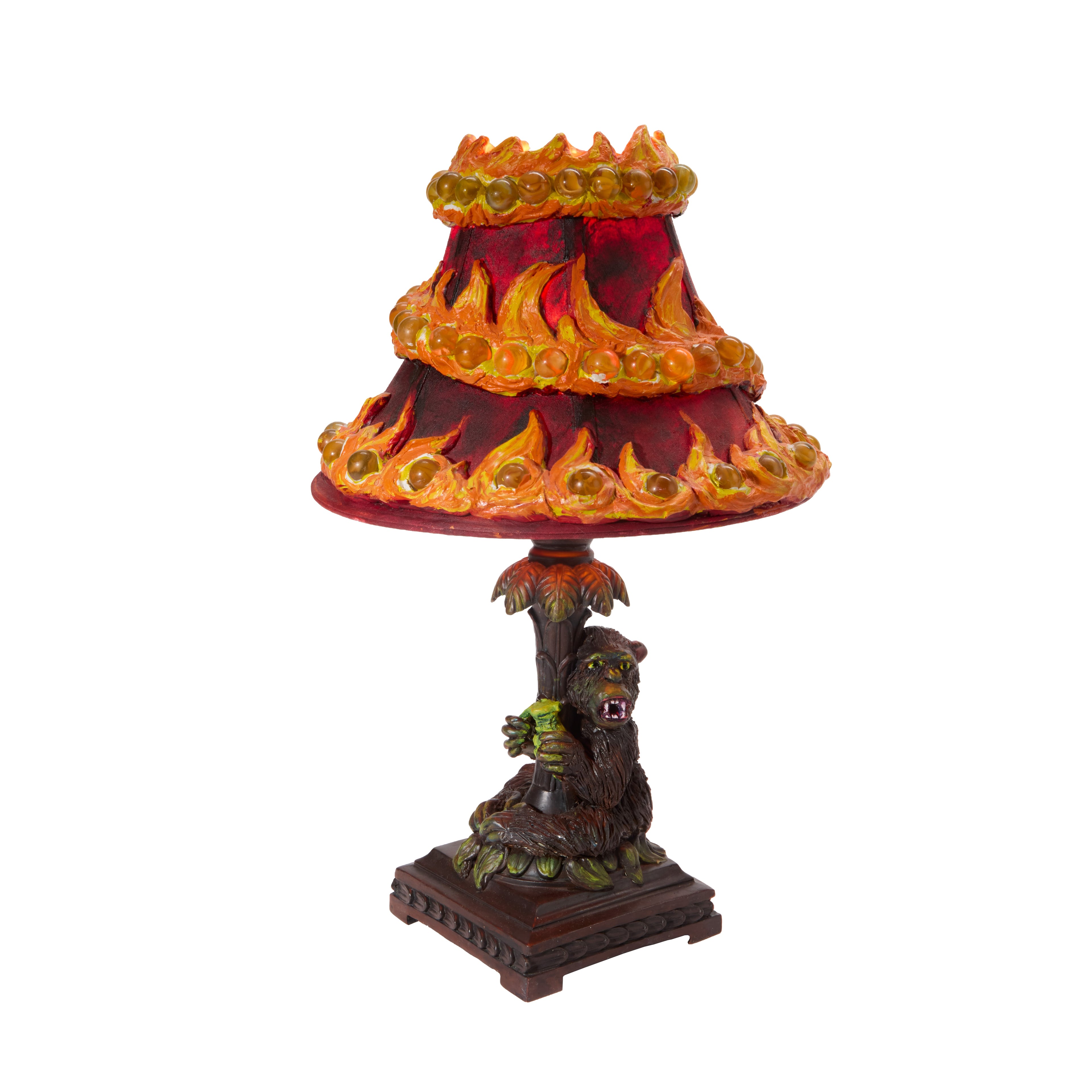 Jessica Hargreaves, Flaming Guerilla and friends lamp (2023)