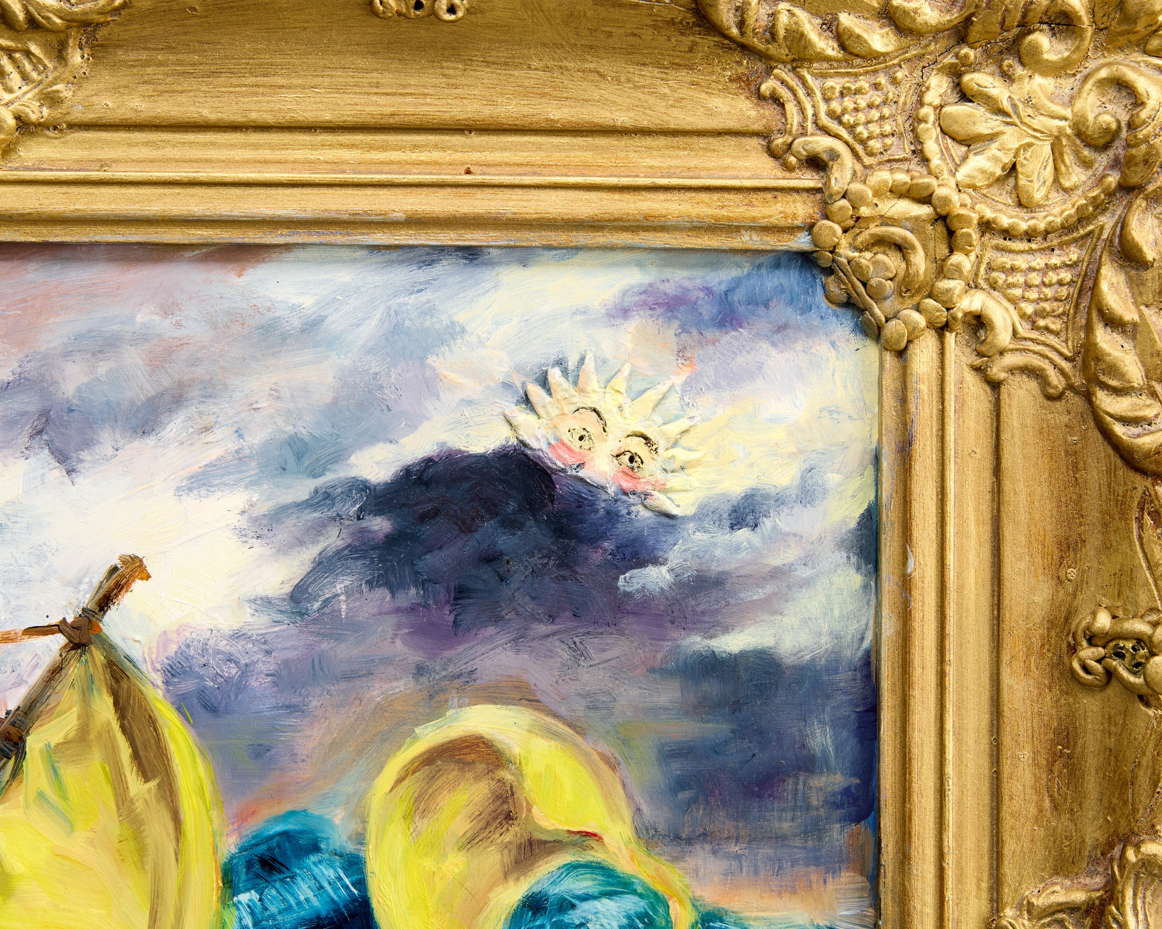 Jessica Hargreaves, White Fish, After Delacroix, Christ on the Sea of Galilee (2018)