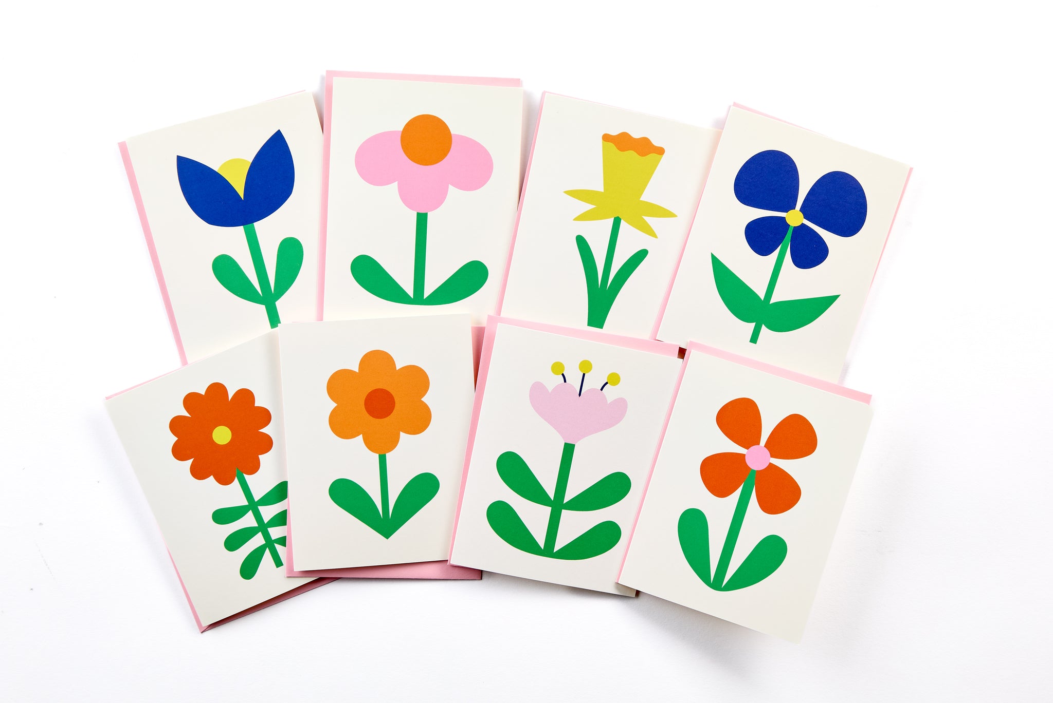 Flower Friends Assorted Boxed Set of 8 Blank Greeting Cards