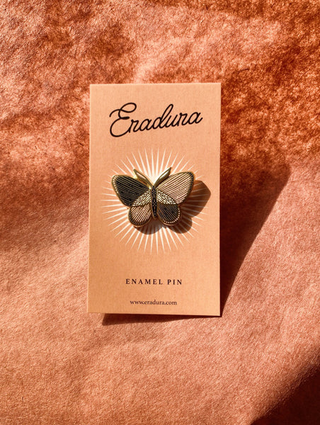 Eradura Patchwork Moth Enamel Pin