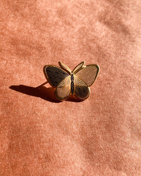 Eradura Patchwork Moth Enamel Pin