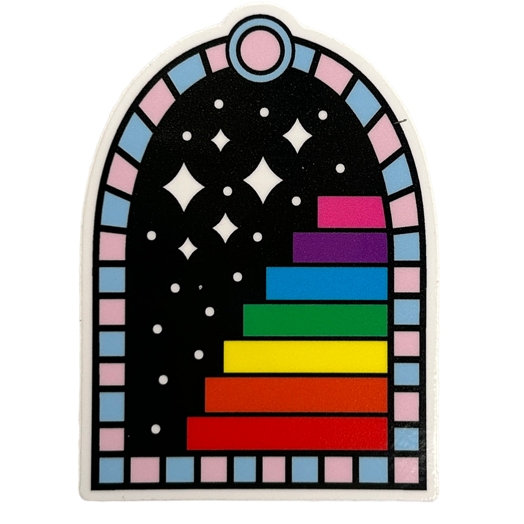 Rainbow Portal Vinyl Sticker