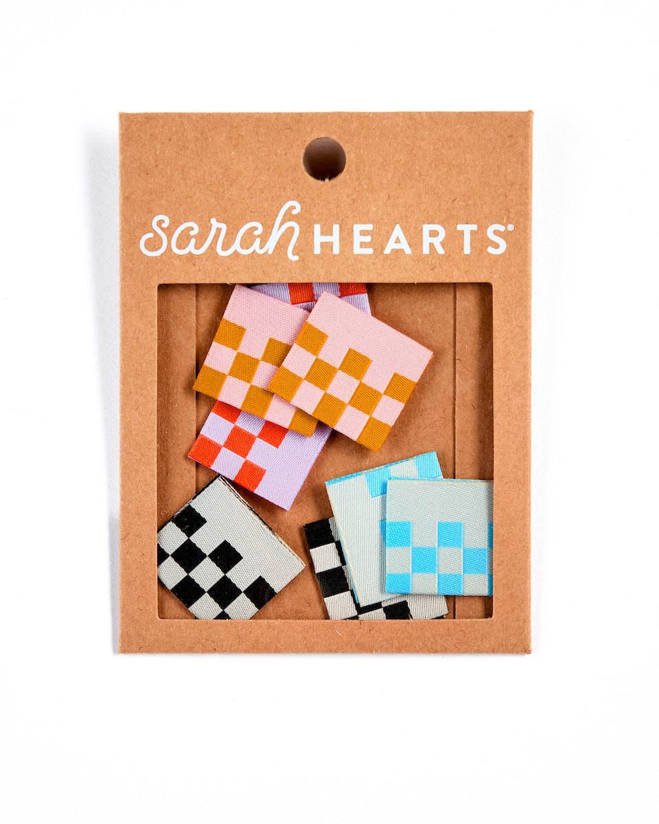 Checkerboard Clothing Labels