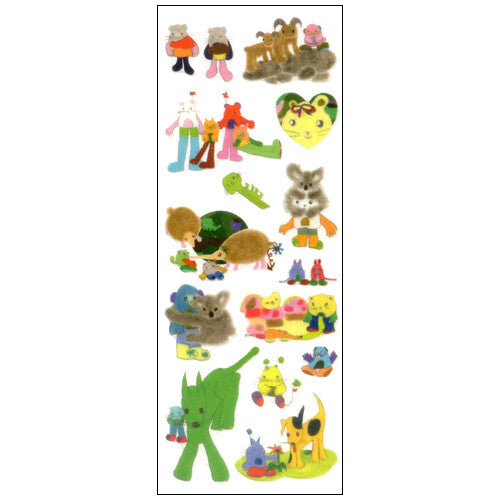 Watercolor Animals sticker sheet